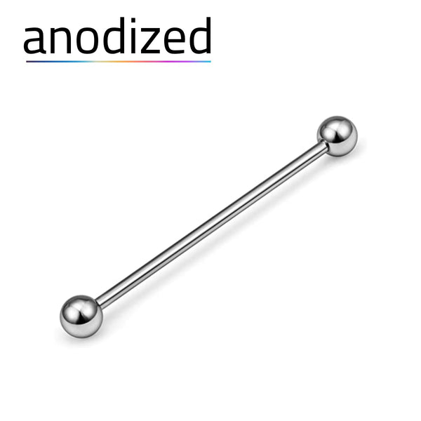 Anodized Titanium Industrial Barbell