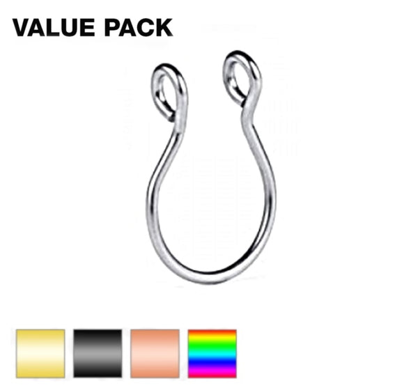 5-Piece Faux Septum Ring Value Pack