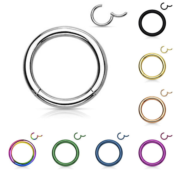 Hinged Clicker Segment Ring Daith, Conch, Nose, Septum