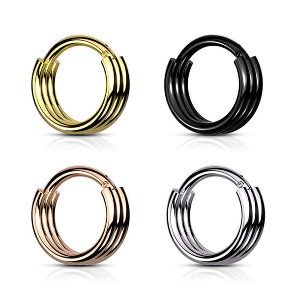 Triple Stacked Hinged Segment Ring