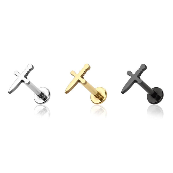 Dagger Top Internally Threaded Flatback Ring