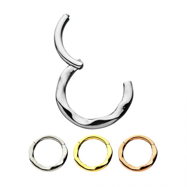 Hammered Hinged Segment Ring
