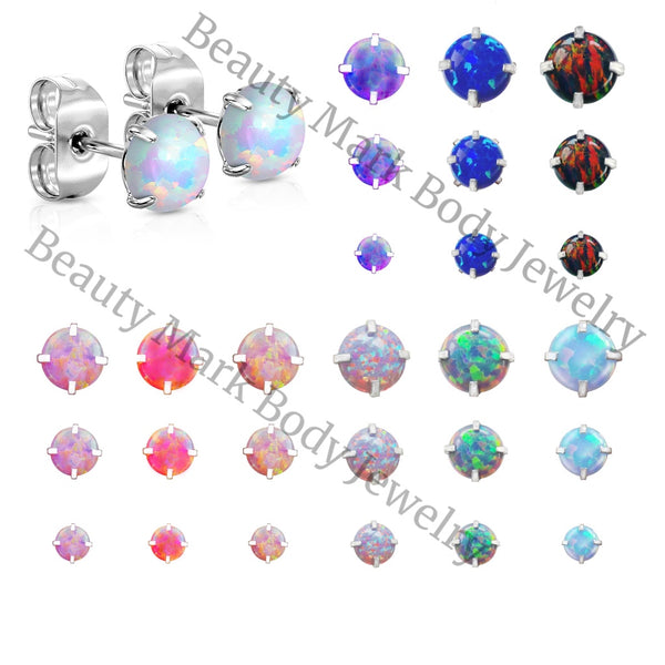 3-Pair Opal Earring Value Pack