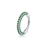 Mini Gem Triple Sided Titanium Nose Hoop 20g & 18g