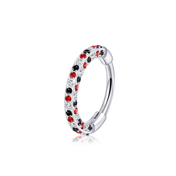 Halloween Mini Gem Triple Sided Titanium Nose Hoop 20g & 18g