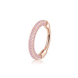 Mini Gem Triple Sided Titanium Nose Hoop 20g & 18g