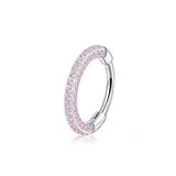 Mini Gem Triple Sided Titanium Nose Hoop 20g & 18g