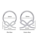 Titanium Bow Septum Ring | Gemstone Hinged Clicker | Coquette Jewelry 16g