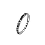 Halloween Micro Gem Titanium Hinged Nose Hoop 20g