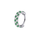 Checkered Pattern Titanium Hinged Nose Hoop