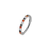 Halloween Micro Gem Titanium Hinged Nose Hoop 20g