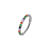 Halloween Micro Gem Titanium Hinged Nose Hoop 20g
