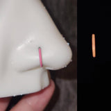Titanium Glow in the Dark Hinged Nose Hoop