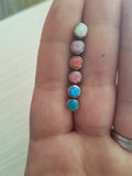 Opal tongue ring