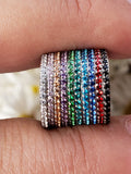Micro Paved Gems Hinged Segment Ring