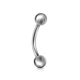 316L Steel Ball Curved Barbell Eyebrow Ring