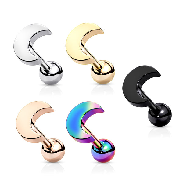 Crescent Moon Cartilage Ring