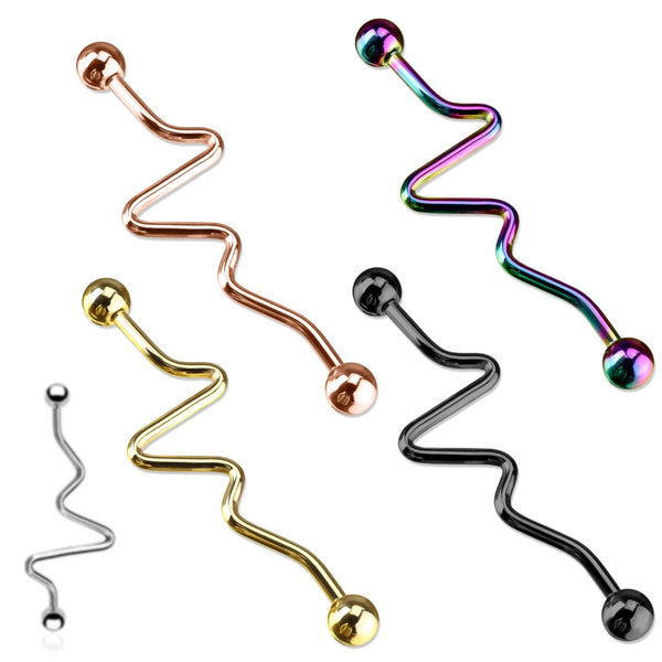 Zig Zag Industrial Barbell